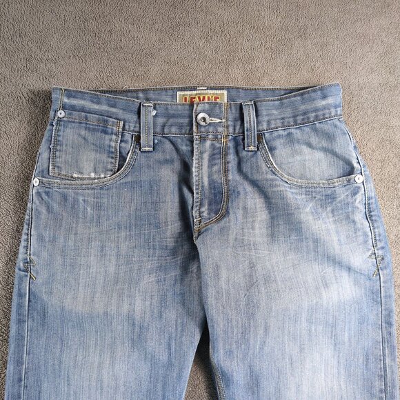 Levi’s 514 Slim Straight Jeans Men’s W31 L32 Light Wash Denim Classic Fit - Picture 4 of 12